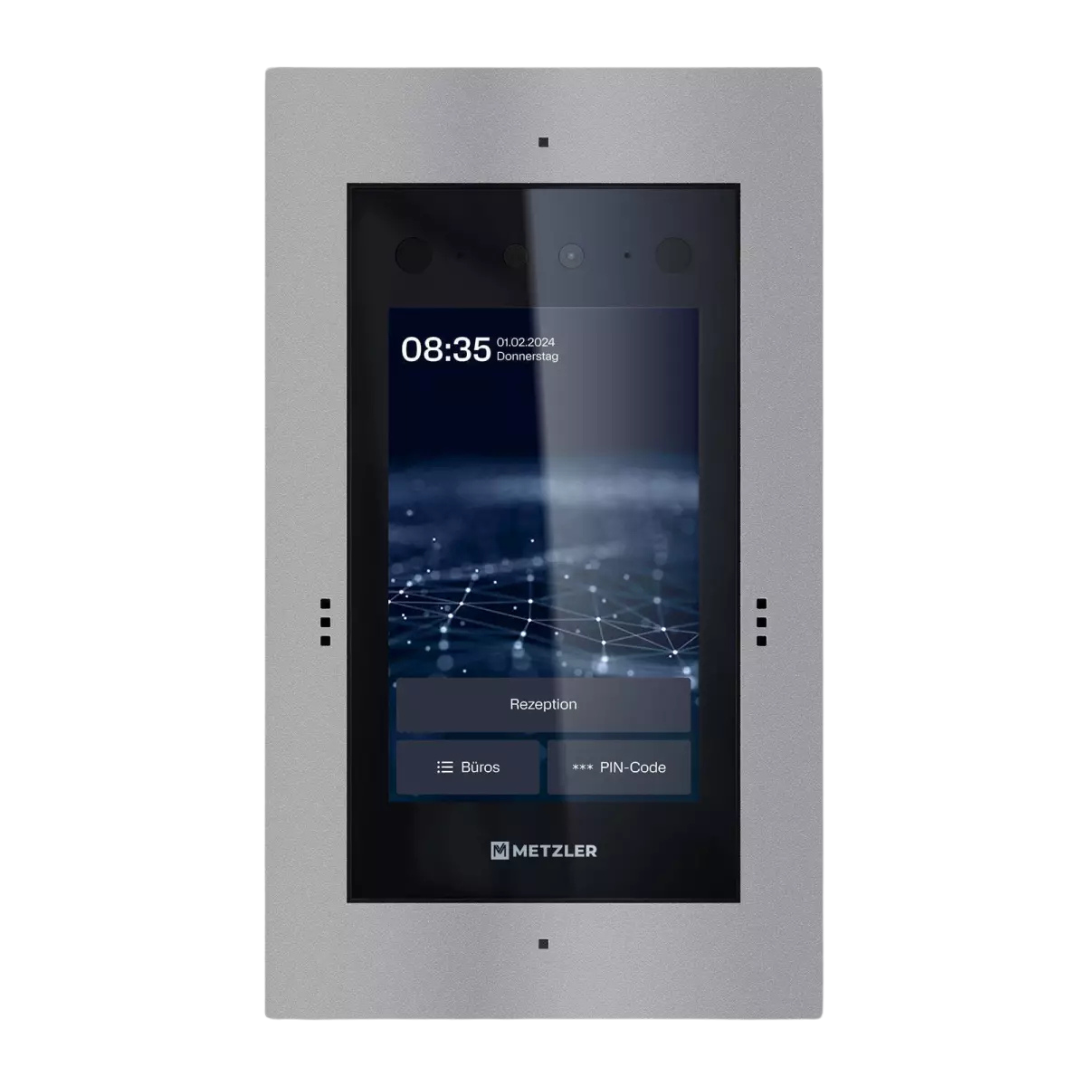Metzler Türsprechanlage mit Kamera | Gesichtserkennung | Touch-Display | Live-HD-Video | Ein- und Mehrfamilien | SDM10X