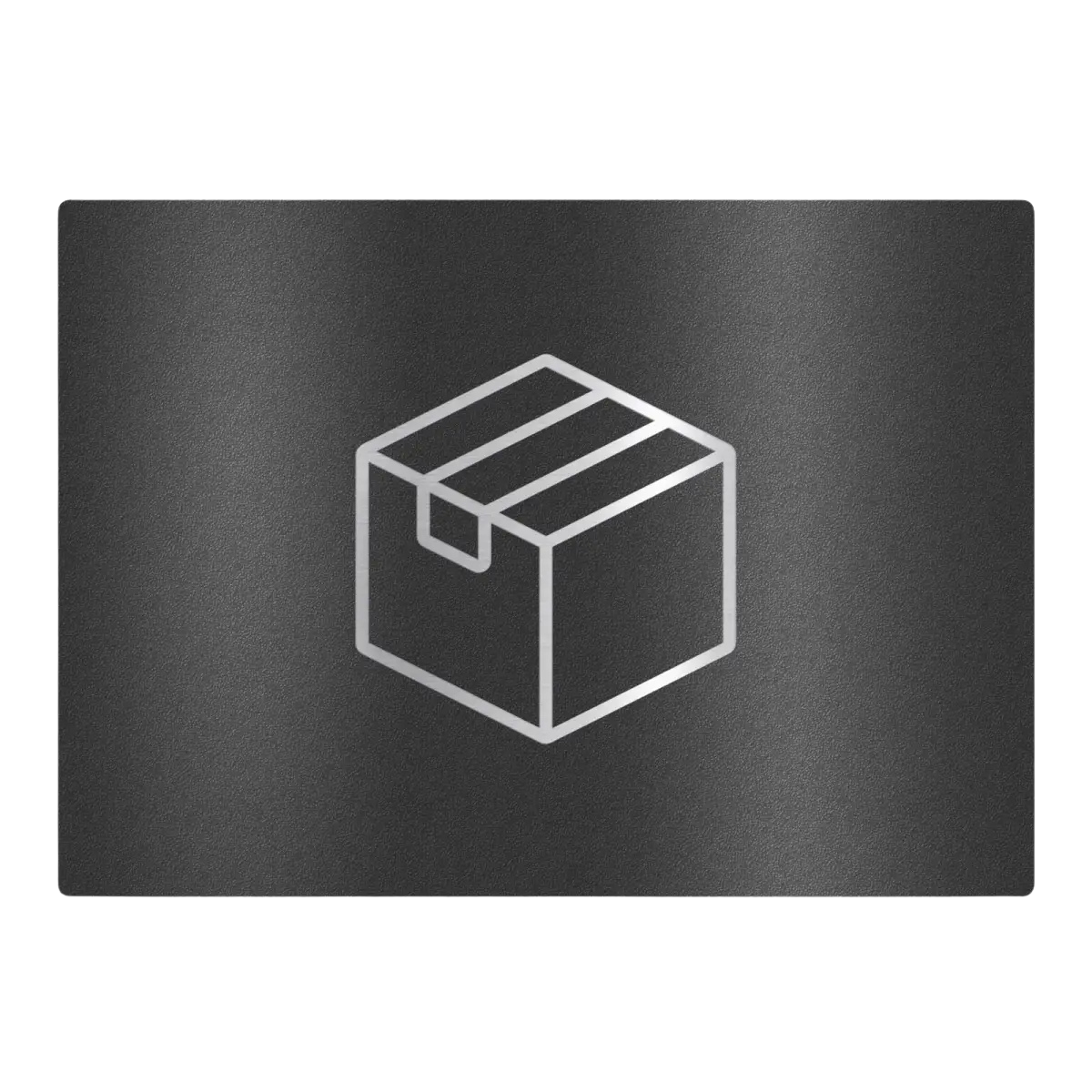 Metzler Edelstahlschild mit Paketsymbol für Paketboxen