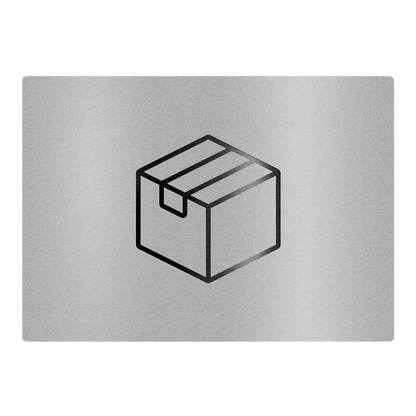 Metzler Edelstahlschild mit Paketsymbol für Paketboxen