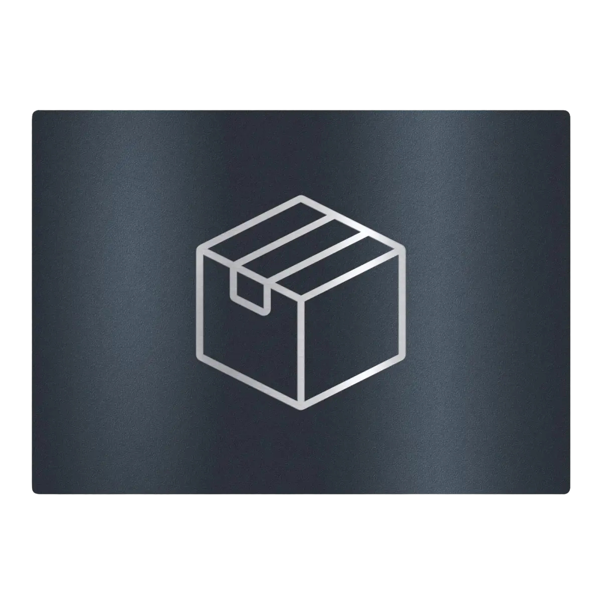 Metzler Edelstahlschild mit Paketsymbol für Paketboxen