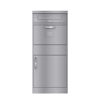 Metzler Edelstahlschild mit Paketsymbol für Paketboxen