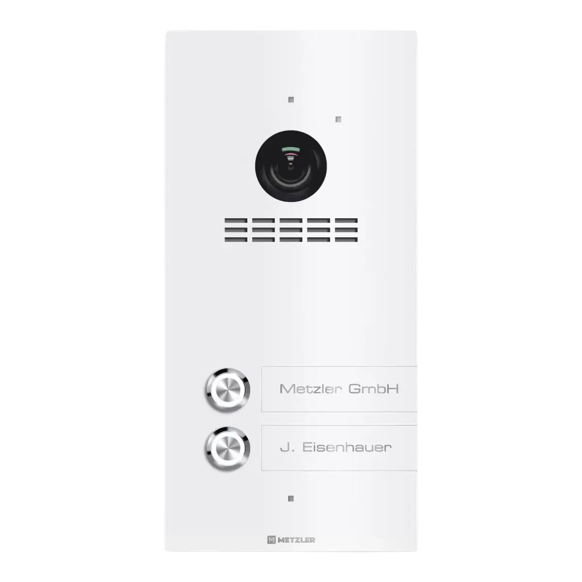 Metzler VDM10 2.0 Mehrfamilien Video-Türsprechanlage | 2 Klingeltaster | Kian