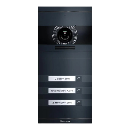 Metzler VDM10 2.0 Neo | 3 Klingeltaster | Austauschbare Namensschilder