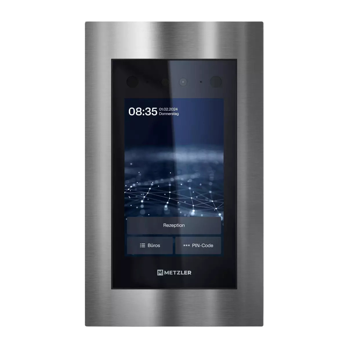 Metzler Türsprechanlage mit Kamera | Gesichtserkennung | Touch-Display | Live-HD-Video | Ein- und Mehrfamilien | SDM10X