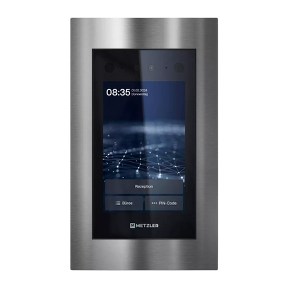 Metzler Türsprechanlage mit Kamera | Gesichtserkennung | Touch-Display | Live-HD-Video | Ein- und Mehrfamilien | SDM10X