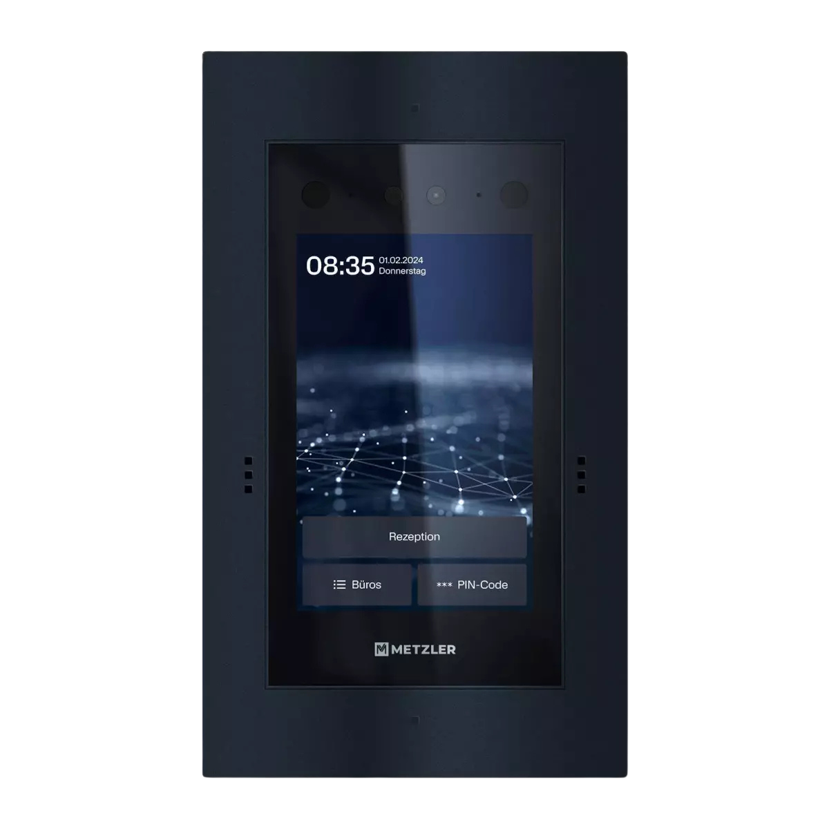 Metzler Türsprechanlage mit Kamera | Gesichtserkennung | Touch-Display | Live-HD-Video | Ein- und Mehrfamilien | SDM10X