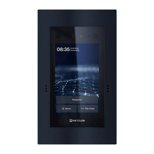 Metzler Türsprechanlage mit Kamera | Gesichtserkennung | Touch-Display | Live-HD-Video | Ein- und Mehrfamilien | SDM10X
