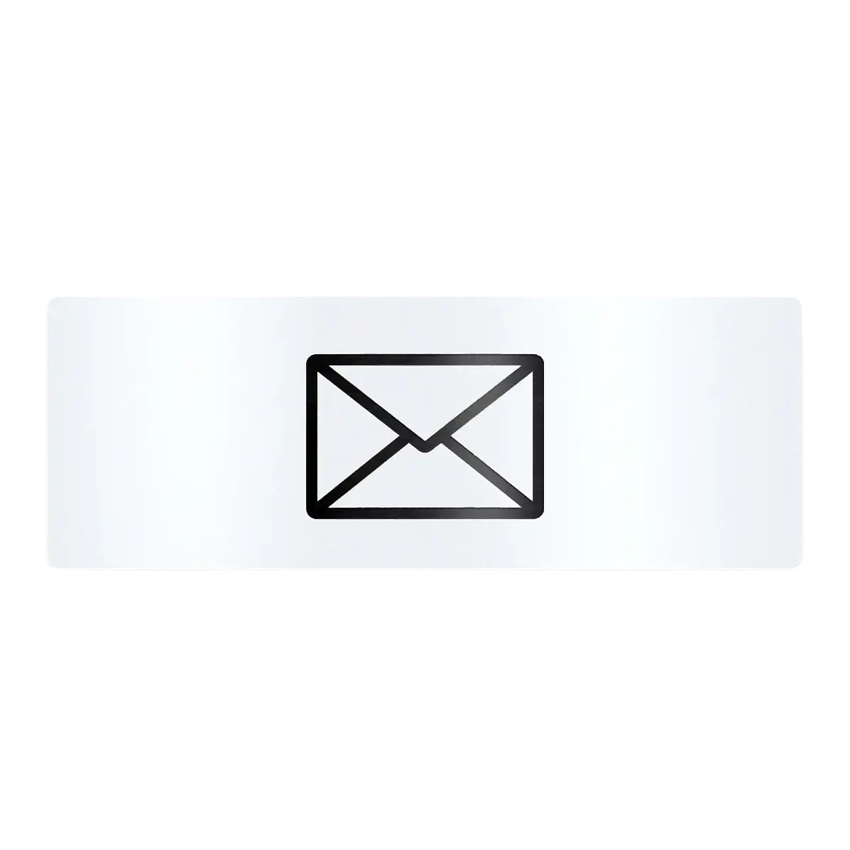 Metzler Edelstahlschild mit Briefsymbol für Paketboxen
