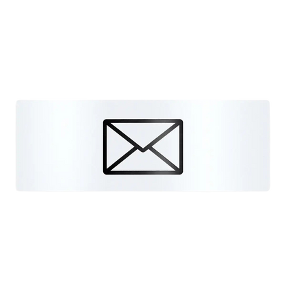 Metzler Edelstahlschild mit Briefsymbol für Paketboxen