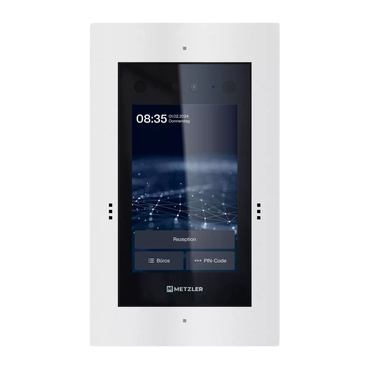 Metzler Türsprechanlage mit Kamera | Gesichtserkennung | Touch-Display | Live-HD-Video | Ein- und Mehrfamilien | SDM10X