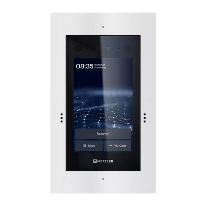 Metzler Türsprechanlage mit Kamera | Gesichtserkennung | Touch-Display | Live-HD-Video | Ein- und Mehrfamilien | SDM10X