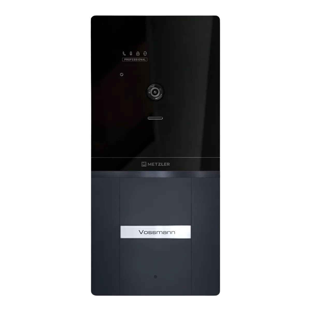 Metzler XDM10 PRO Video-Türsprechanlage mit austauschbarem Namensschild | 2-Draht-BUS | 1 Klingeltaster | RAL 7016 Anthrazit | Maxior