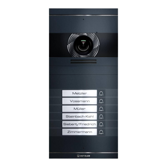 Metzler VDM10 2.0 Neo | 6 Klingeltaster | Austauschbare Namensschilder