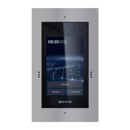 Metzler Türsprechanlage mit Kamera | Gesichtserkennung | Touch-Display | Live-HD-Video | Ein- und Mehrfamilien | SDM10X