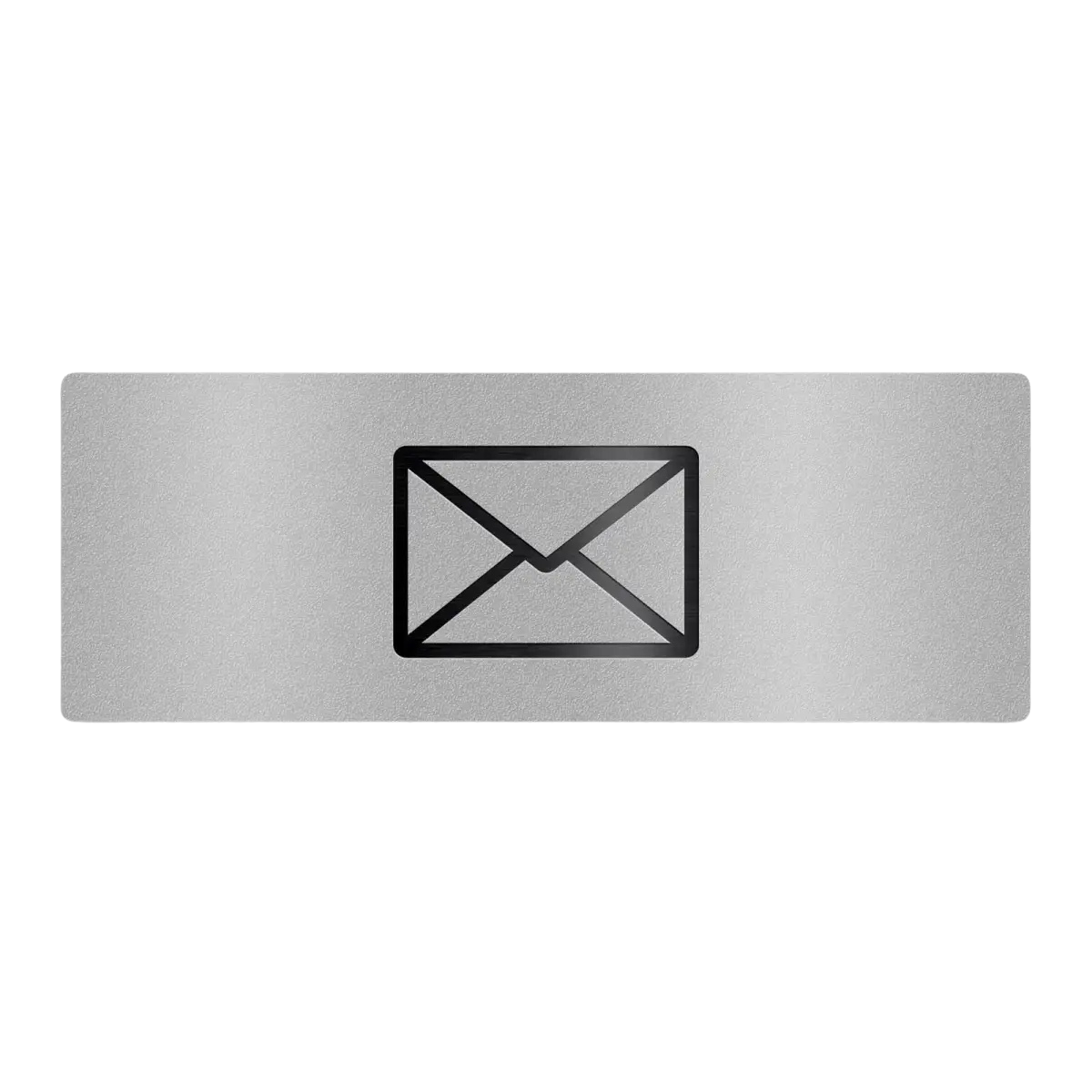 Metzler Edelstahlschild mit Briefsymbol für Paketboxen
