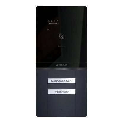 Metzler XDM10 PRO Video-Türsprechanlage mit austauschbarem Namensschild | 2-Draht-BUS | 2 Klingeltaster | RAL 7016 Anthrazit | Maxior