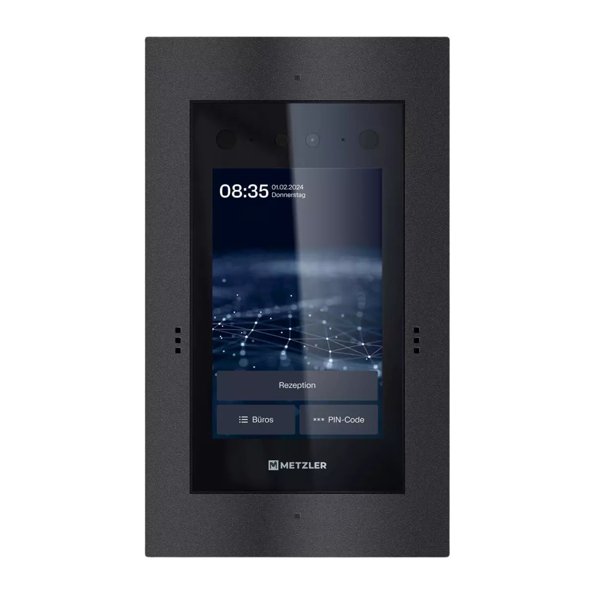Metzler Türsprechanlage mit Kamera | Gesichtserkennung | Touch-Display | Live-HD-Video | Ein- und Mehrfamilien | SDM10X