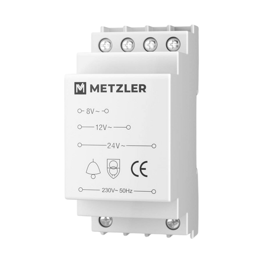 Metzler Klingel Transformator Klingeltrafo | 8V 12V 24V AC Wechselstrom