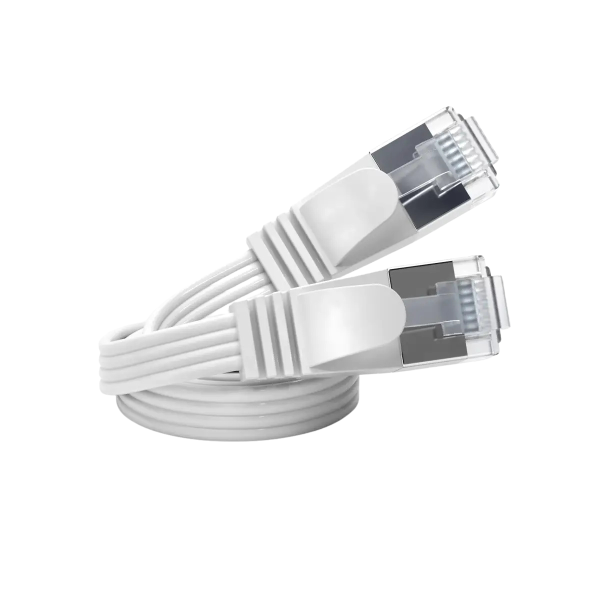 Metzler Patchkabel flach | Cat.6 | weiß
