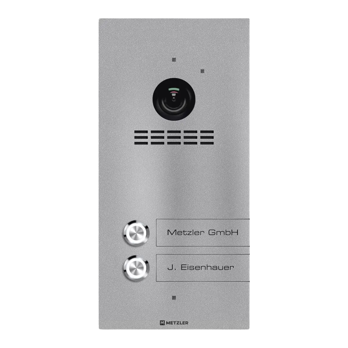 Metzler VDM10 2.0 Mehrfamilien Video-Türsprechanlage | 2 Klingeltaster | Kian
