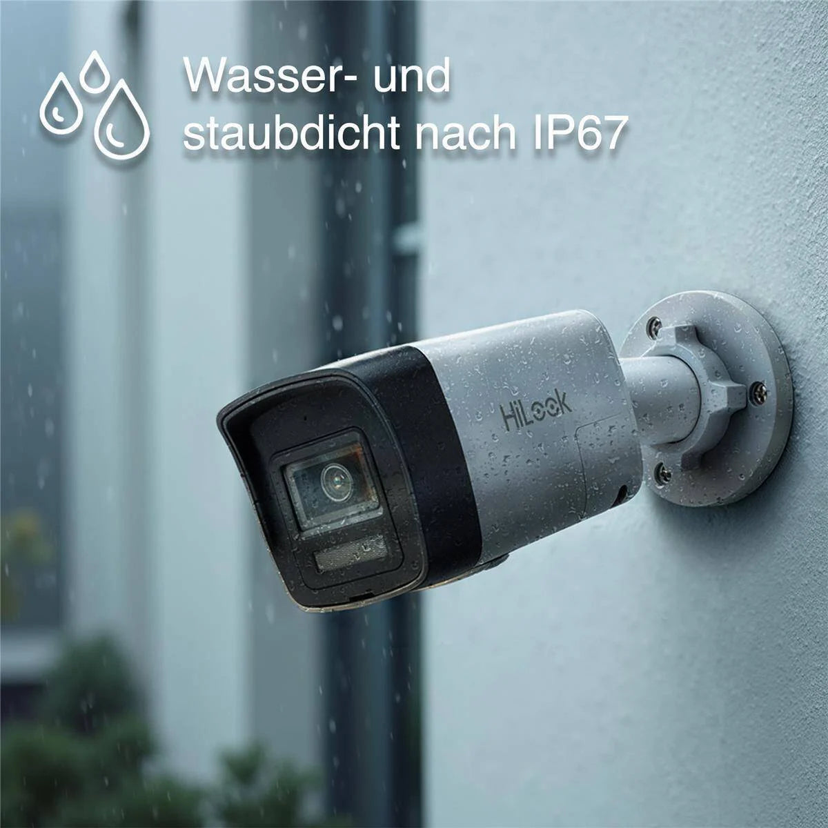 HiLook by HIKVISION 4K Überwachungskamera-Set | 4* 4K Bullet Kamera | Smart Hybrid Light | NVR 8-CH | 2 TB HDD | Smartphone App