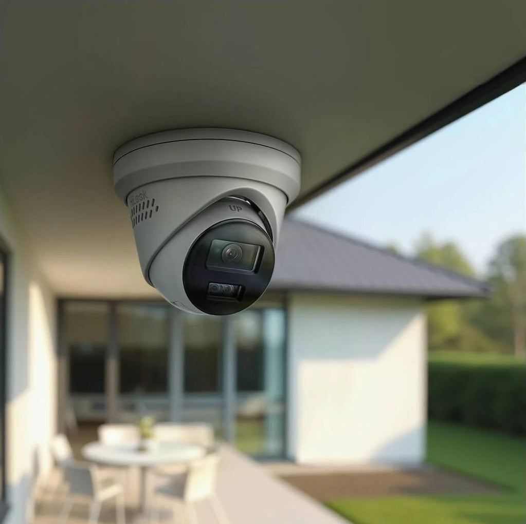 HiLook by HIKVISION 4K Überwachungskamera-Set | 4* 4K Turret Kamera | Smart Hybrid Light | NVR 8-CH | 2 TB HDD | Smartphone App