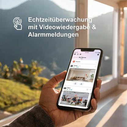 HiLook by HIKVISION 6 MP Überwachungskamera-Set | 4* 6 MP Bullet Kamera | Smart Hybrid Light | NVR 8-CH | 2 TB HDD | Smartphone App