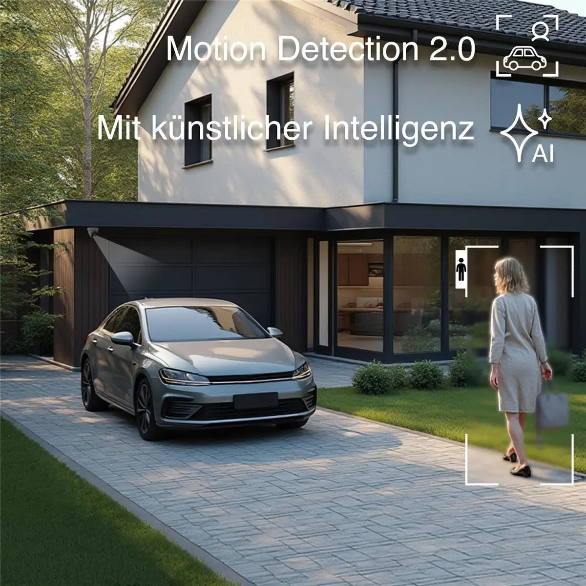 HiLook by HIKVISION 6 MP Überwachungskamera-Set | 4* 6 MP Turret Kamera | Smart Hybrid Light | NVR 8-CH | 2 TB HDD | Smartphone App