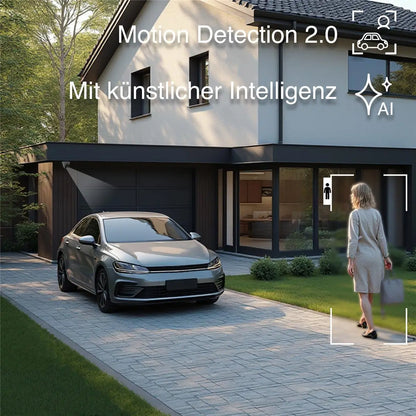 HiLook by HIKVISION 6 MP Überwachungskamera-Set | 4* 6 MP Turret Kamera | Smart Hybrid Light | NVR 8-CH | 2 TB HDD | Smartphone App