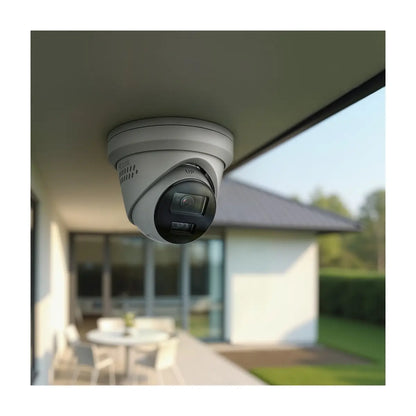 HiLook by HIKVISION 6 MP Überwachungskamera-Set | 4* 6 MP Turret Kamera | Smart Hybrid Light | NVR 8-CH | 2 TB HDD | Smartphone App