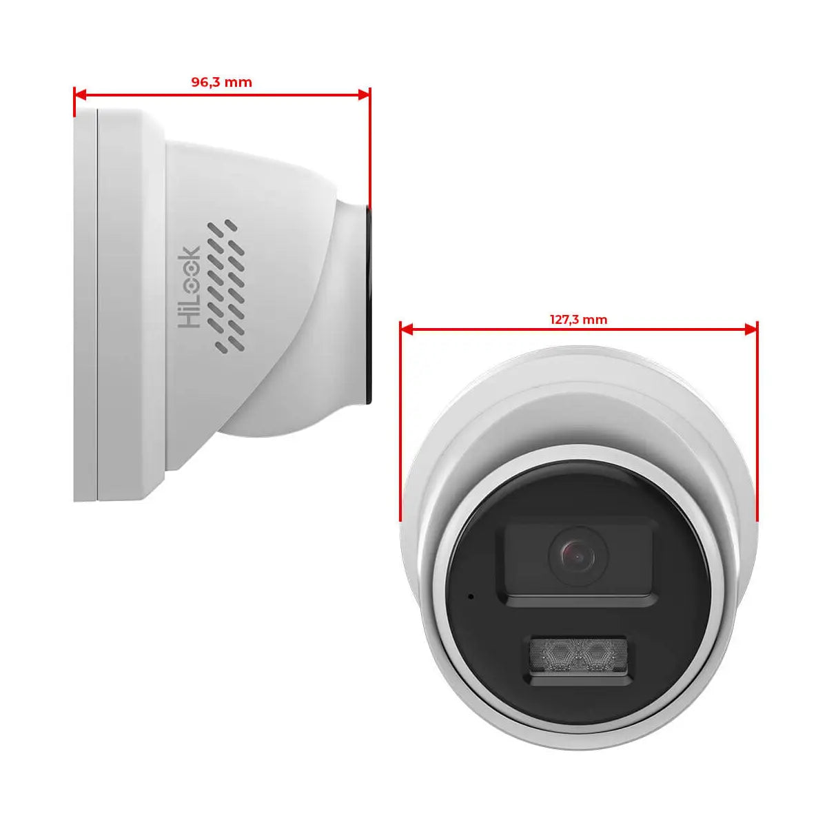 HiLook by HIKVISION 6 MP Überwachungskamera-Set | 4* 6 MP Turret Kamera | Smart Hybrid Light | NVR 8-CH | 2 TB HDD | Smartphone App