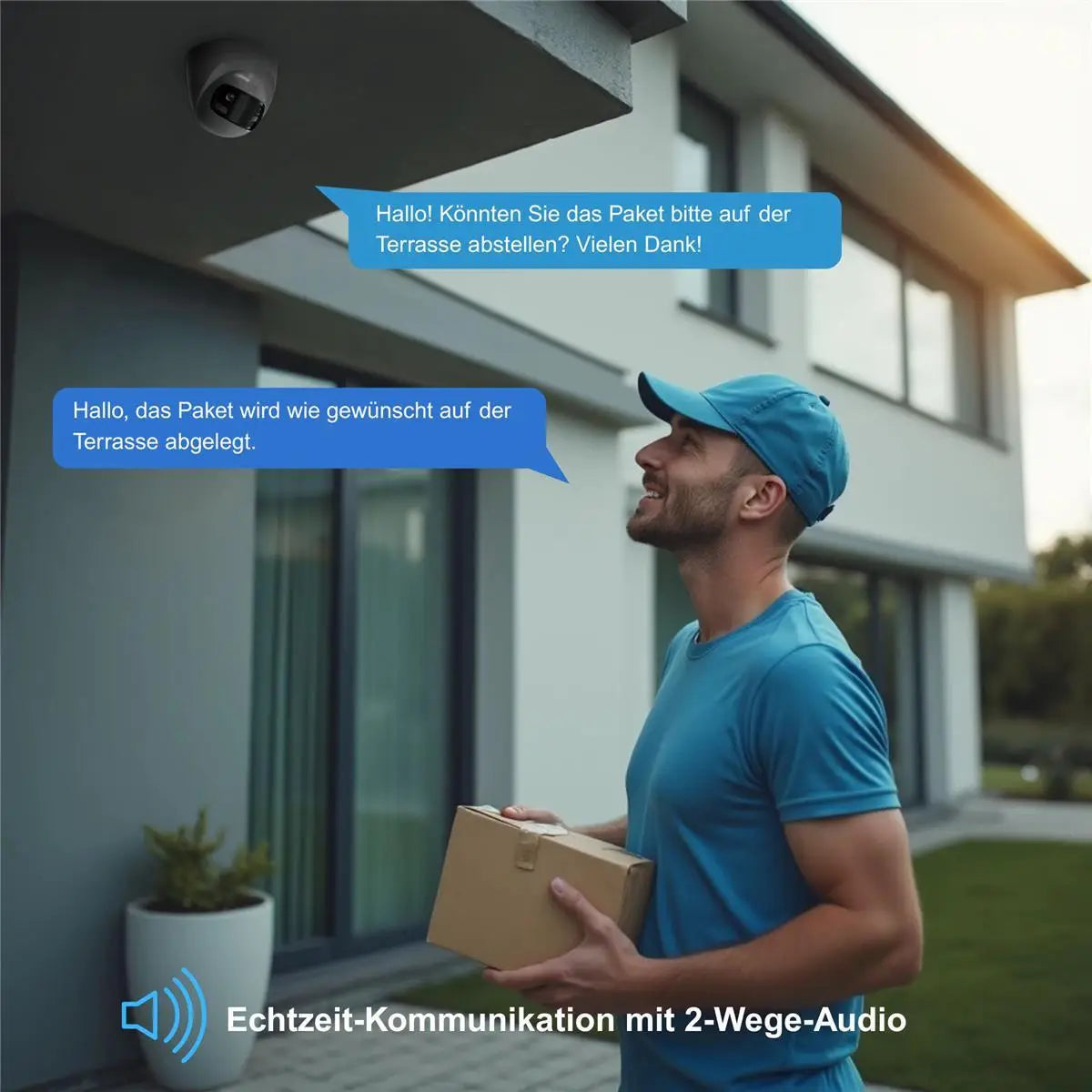 HiLook by HIKVISION 8 MP Überwachungskamera-Set | 180° Sichtfeld | 4* 8 MP Turret Kamera | Smart Hybrid Light | NVR 16-CH | 4 TB HDD | Smartphone App
