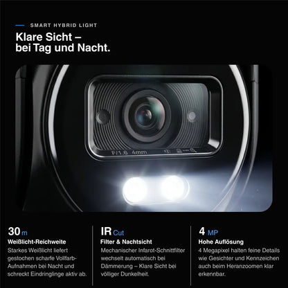 HiLook by HIKVISION Solar-Überwachungskamera | 4 MP | schwenkbar | 4G-SIM | Smartphone App | IPC-CFSP4/4G-SIM