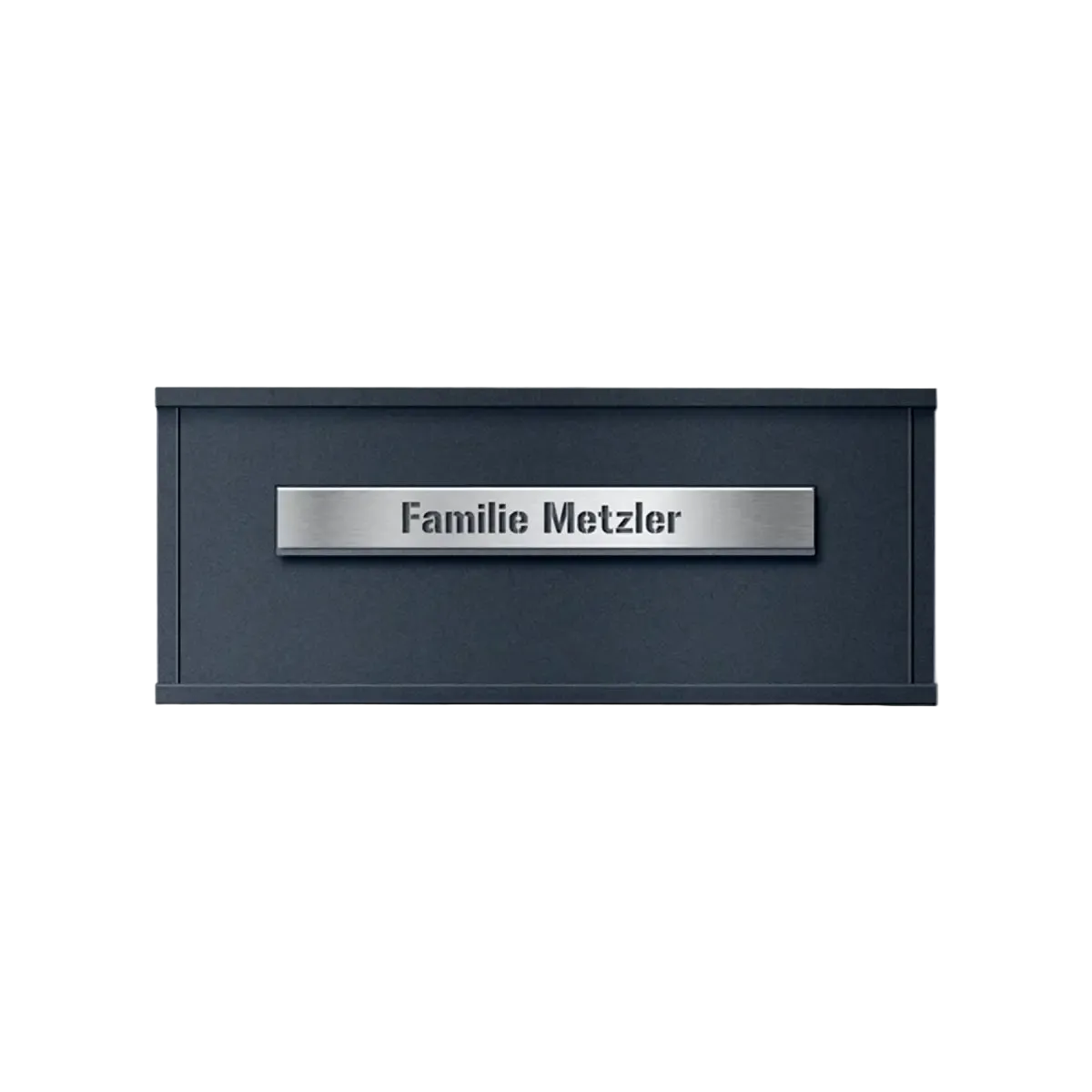 Metzler Brieffach für Paketbox Modellreihe Zivo 2 | personalisiert mit Gravur | Anthrazit