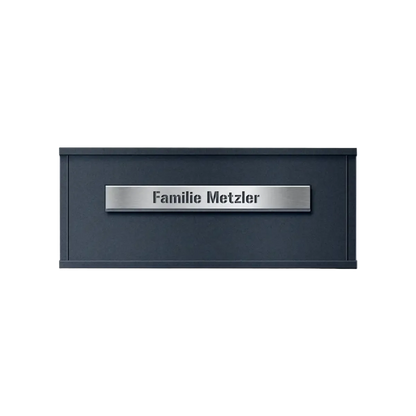 Metzler Brieffach für Paketbox Modellreihe Zivo 2 | personalisiert mit Gravur | Anthrazit