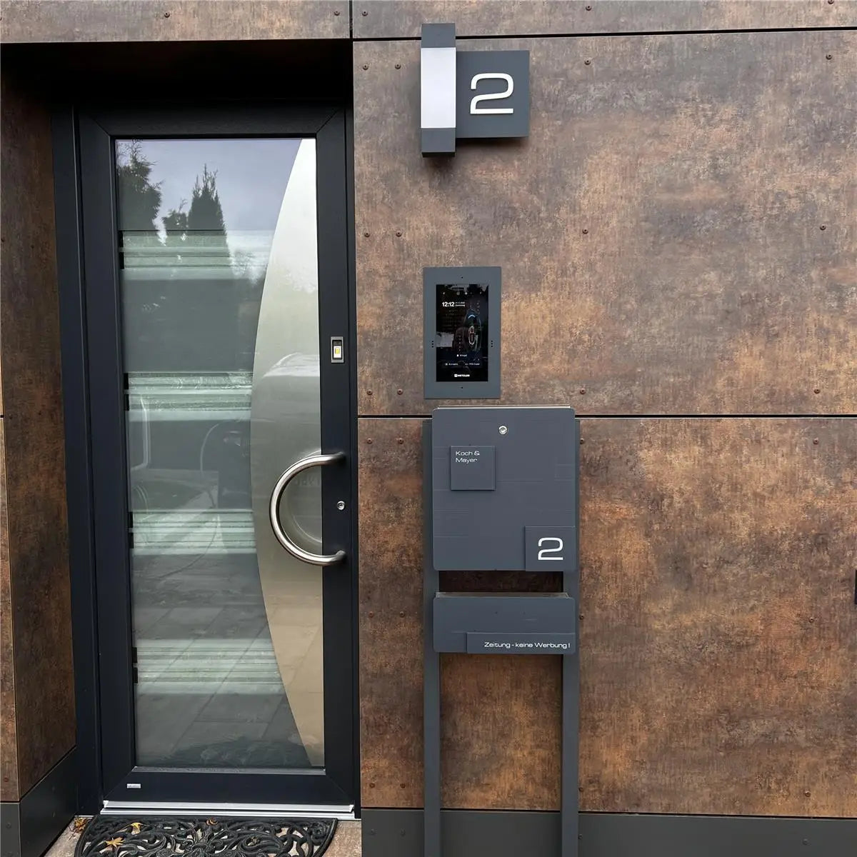 Metzler Türsprechanlage mit Kamera | Gesichtserkennung | Touch-Display | Live-HD-Video | Ein- und Mehrfamilien | SDM10X