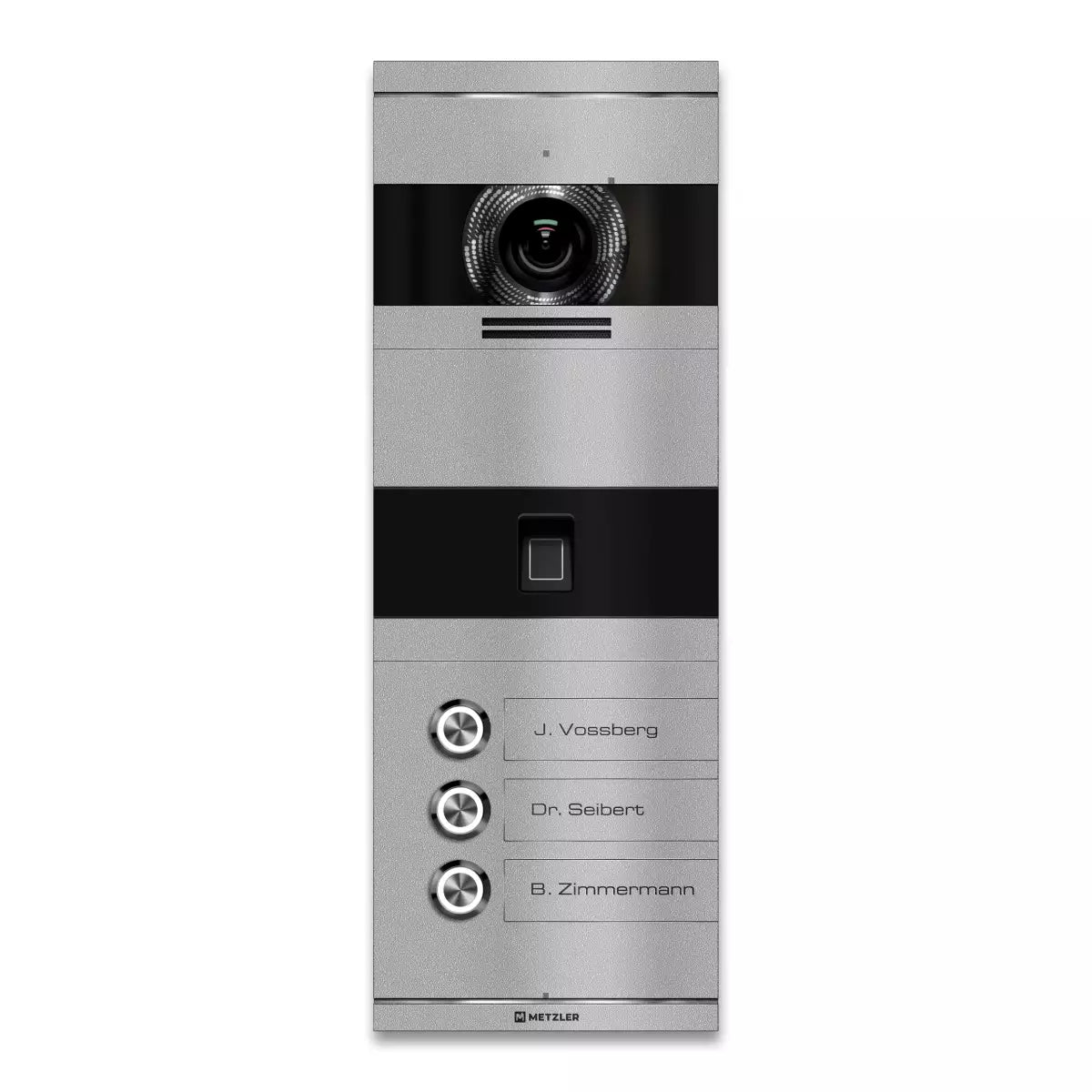Metzler VDM10 2.0 Niko | 3 Klingeltaster | Fingerabdruck & RFID Leser