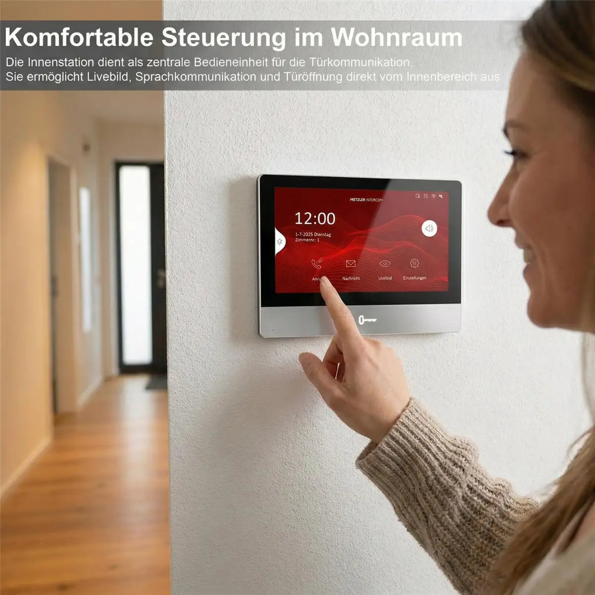 Metzler SDM10S Video-Türsprechsäule | Klingelstele mit Gesichtserkennung | Ein- und Mehrfamilien