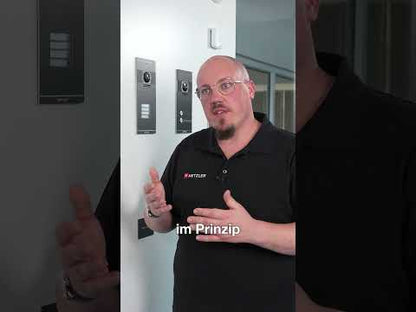 Metzler ADM10 Audio-Türsprechanlage | 4 Klingeltaster | Mit austauschbarem Namensschild | Kai
