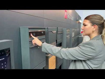 Metzler Briefkasten mit VDM10 2.0 Video-Türsprechanlage | 1 Klingel | RAL7016 Anthrazit